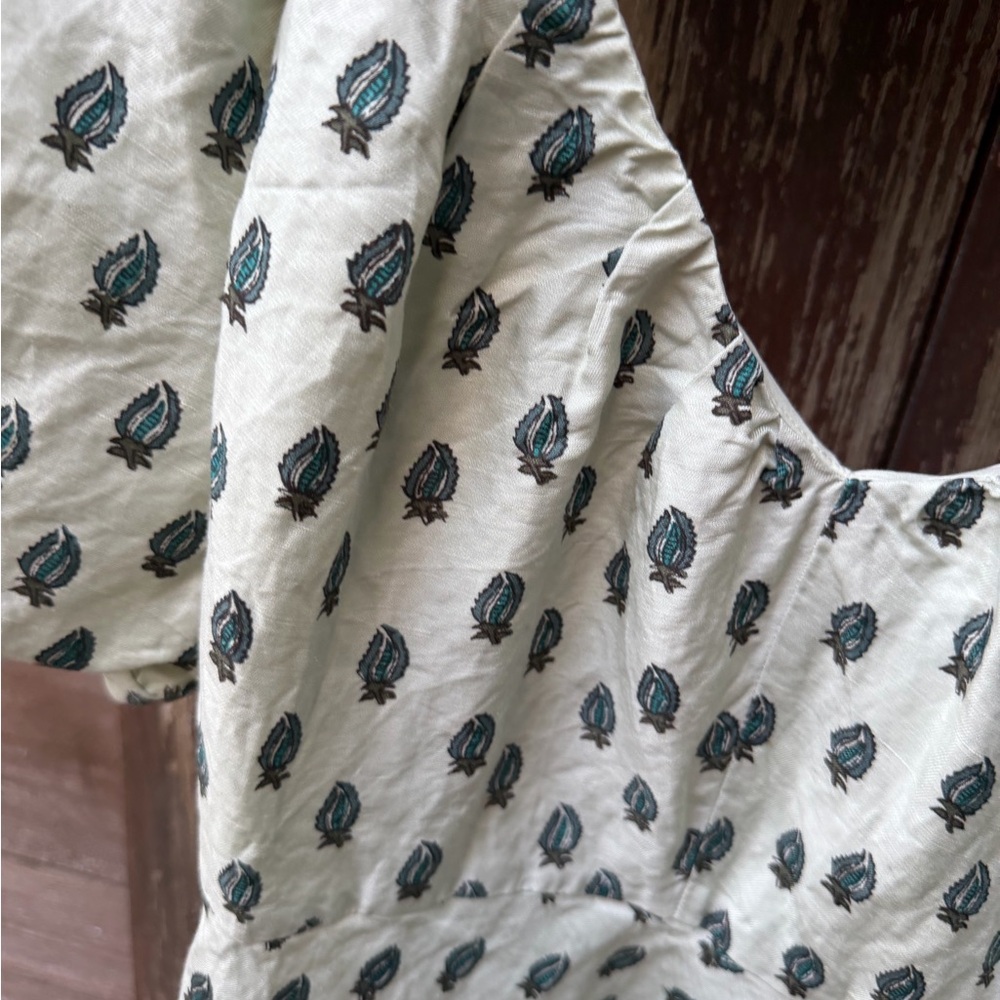 Banana Republic Green and Black Patterned Dress - Picture 3 of 6